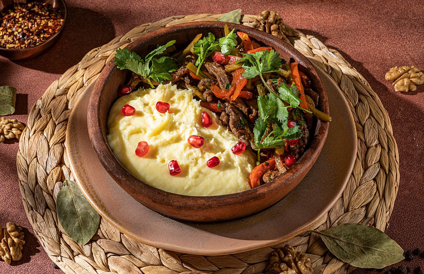 Ташмиджаби с говядиной и овощами